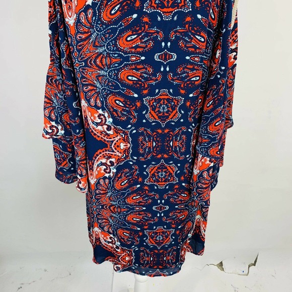 Parker Cold Shoulder Abstract Shift Dress Small - Picture 7 of 7
